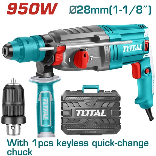 [FH37822] Rotomartillo 950W 28MM (portabrocas Cambio Rápido) - TH309288-2 - Total