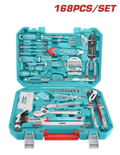 [FH37846] Juego de Herramientas Manuales (168 Pzs) - THKTHP21686 - Total