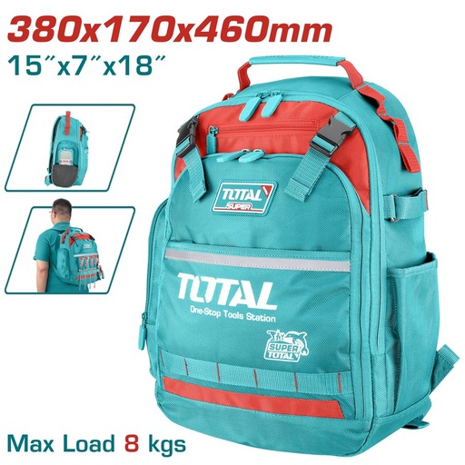 [FH37854] Mochila de Herramientas 38X17X46CM- Industrial - Total