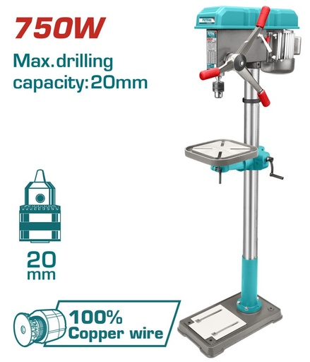 [FH37882] Taladro de Columna 750W - TDP207505 - Total