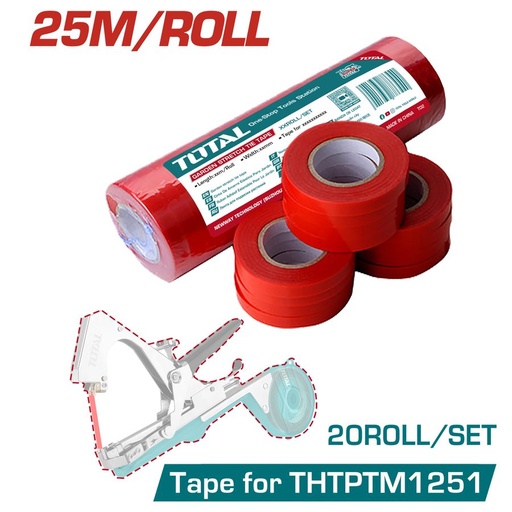 [FH37892] Cinta de Amarre Elástica P/ Herr de Atado 25MTS (tubo de 20 Cintas) - Total