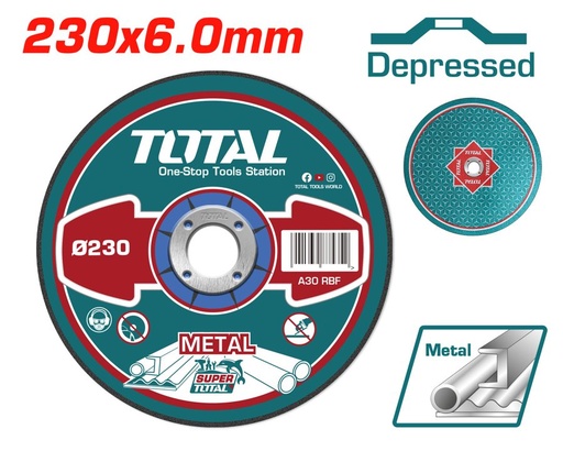 [FH37936] Disco de Desbaste Centro Deprimido 230X6MM - Total