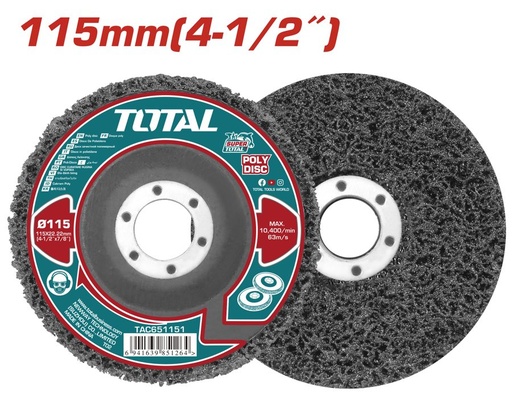 [FH37938] Disco Corrugado para Desbaste 115MM - Total