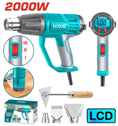[FH37988] Pistola de Calor 2000W Pant. Lcd - TB20056 - Total