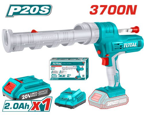[FH37993] Pistola de Calafateo (tubo Silicona) 250MM a Batería 20V - Bat/car - TCGLI20011 - Total