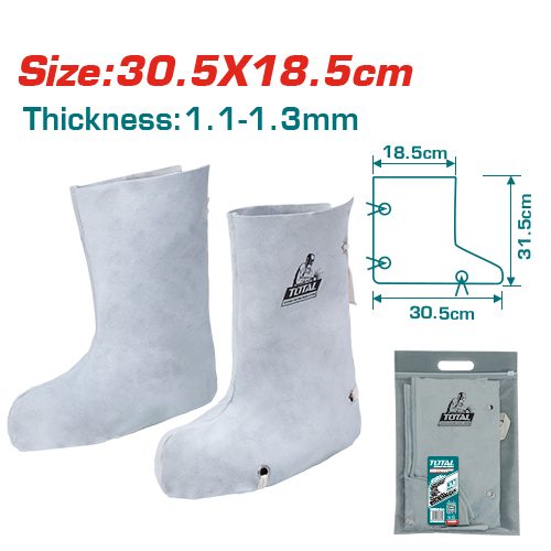 [FH38059] Cubre Zapatos de Cuero para Soldar - Total