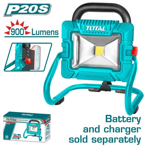[FH38063] Proyector Led Portátil a Batería 20V 1800LM - sin Bat - Total