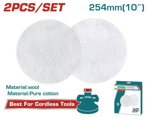 [FH38069] Boina Felpa para Pulidora 254MM (10 Pulg.) (2PZS) - Total