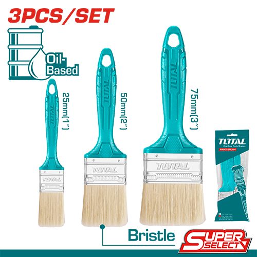 [FH38114] Juego de Pinceles de Pintura 1+2+3PULG. (3 Pzs) - Total