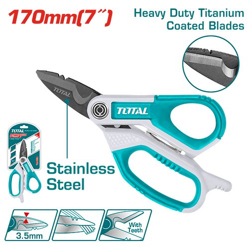 [FH38130] Tijeras de Electricista 170MM - Total