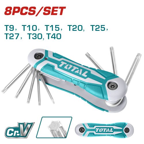 [FH38138] Llave Torx Plegable T9-T40 - Crv - Total