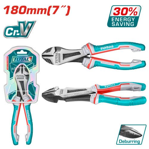 [FH38188] Alicate Diagonal de Alto Apalancamiento 180MM (reforzado) - Crv - Total