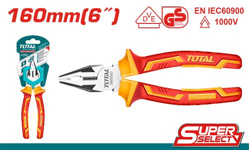 [FH38253] Pinza Combinada Aislada 1000V 160 Mm - Total