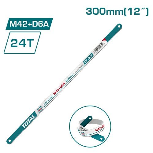 [FH38333] Hoja de Sierra P/ Arco Bimetálica 24T 300MM - Total