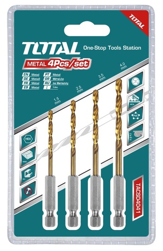 [FH38448] Mechas Hss 1.5-4.0MM Encastre Hex (4PZS) - Total