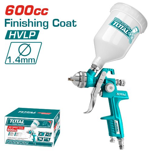 [FM38465] Pistola Neumática para Pintura 600CC - 1.4MM (p/ Acabado) - Total