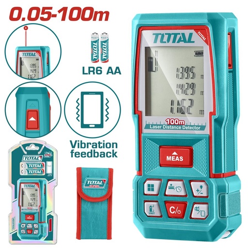 [FH38509] Medidor de Distancia Laser 0.05-100M - Total