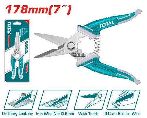 [FH38554] Tijeras de Electricista 178MM - Total