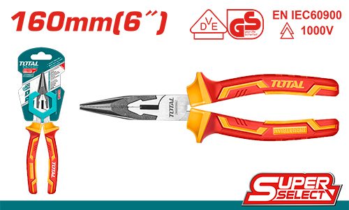 [FH38559] Alicate de Punta Larga Aislado 1000V 160 Mm - Total