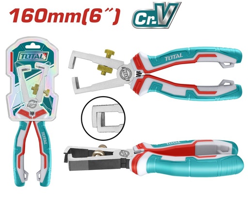 [FH38561] Alicate Pelacable 160MM - Total