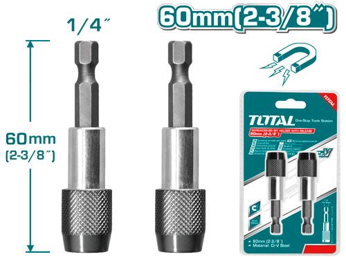 [FH38585] Extension Portapuntas Destornillador 60MM con Liberacion (2 Pzs) - Total