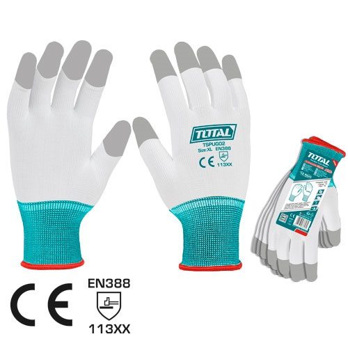 [FE38595] Guantes Recubiertos de Poliuretano (punta Dedos) - Total