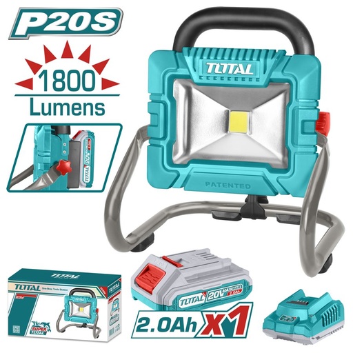 [FH38705] Proyector Led Portátil a Batería 20V 1800LM - Bat/car - Total
