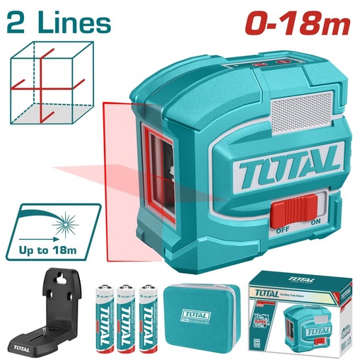 [FH38707] Nivel Láser Autonivelante 18M - Líneas 1 Vertical 1 Horizontal (rojo) - TLL156503 - Total