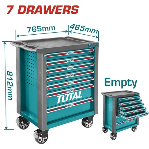 [FH38752] Gabinete para Herramientas 81CM 7 Cajones - Total