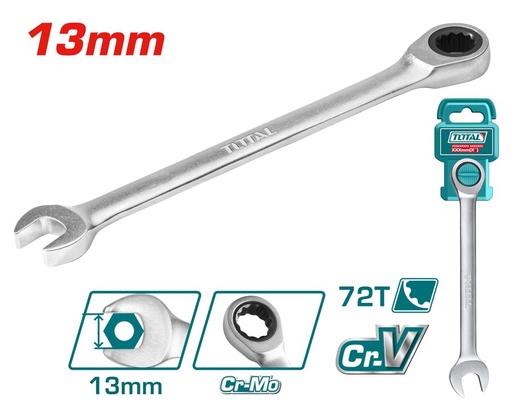 [FH38753] Llave Combinada con Trinquete 13MM 45MM - Total