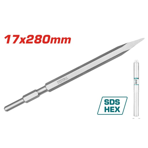 [FH38759] Cincel Puntiagudo Sds Hex 17X280MM - Total