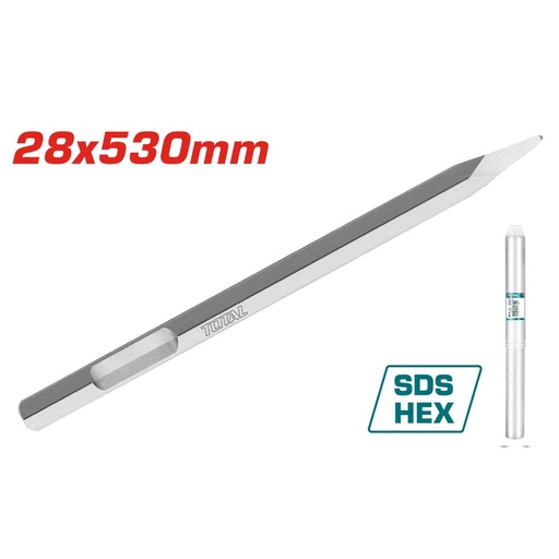 [FH38763] Cincel Puntiagudo Sds Hex 28X520MM - Total