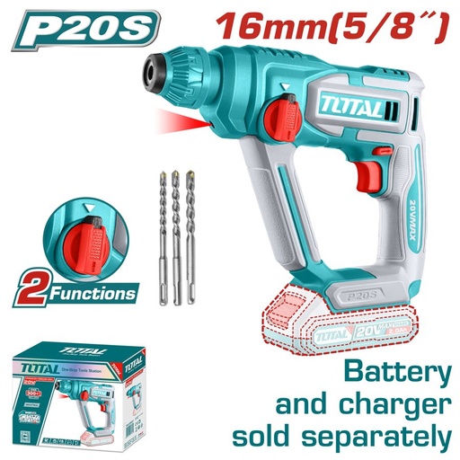 [FH38792] Rotomartillo a Bateria 20V 16MM - sin Bat - TRHLI20168 - Total