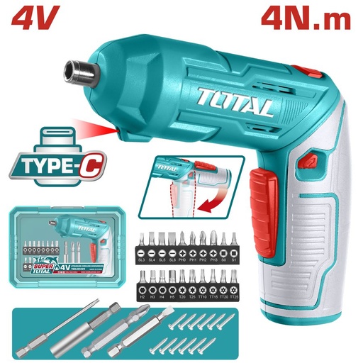 [FH38809] Atornillador a Batería Integrada 4V 4NM - TSDLI04425 - Total