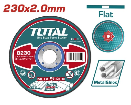 [FH38824] Disco de Corte Metal 230X2MM - Total