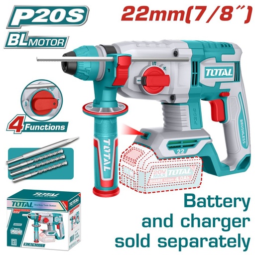 [FH38843] Rotomartillo a Batería 20V 22MM – sin Bat – TRHLI21228 – Total - Total