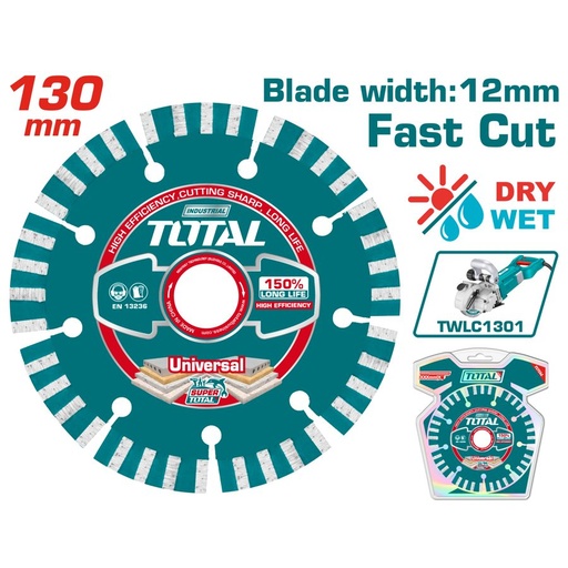 [FH38850] Disco Diamantado Segmentado 130MM Seco/humedo - Total