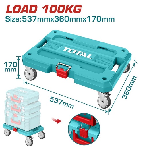 [FH38894] Carrito Rodante para Cajas de Herramientas Apilables - Total