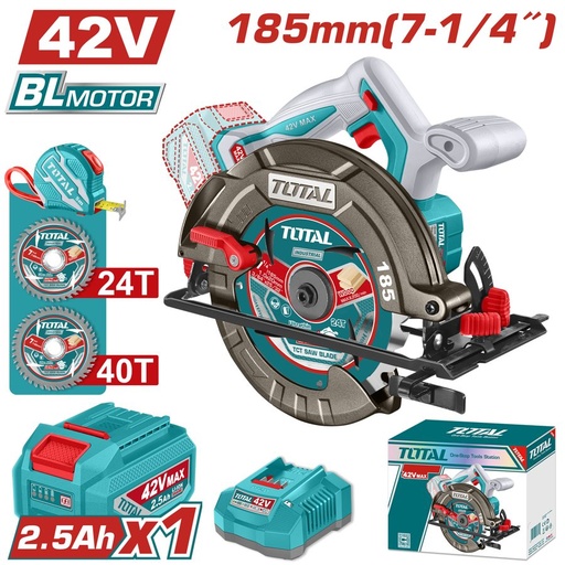 [FH38924] Sierra Circular a Bateria 42V 185MM Bl - Bat/car - TSLI4218511 - Total