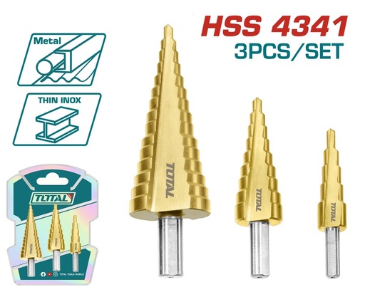 [FH38991] Juego de Mechas Escalonadas 4-32MM (3 Pzs) - Total