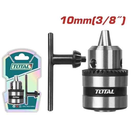 [FH39001] Mandril Metalico con Llave 10MM - Total