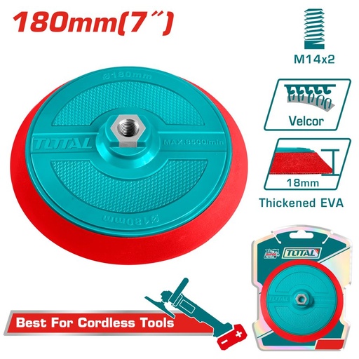 [FH39042] Soporte para Disco de Pulido 180MM - TAC18051 - Total