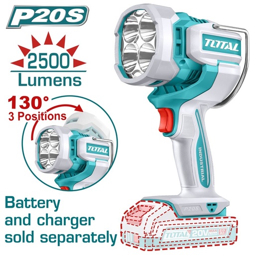 [FH39059] Lampara de Trabajo a Bateria 20V 2500LM - sin Bat - TWLI20885 - Total