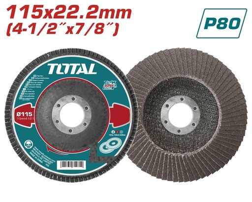 [FH39083] Disco Flap 115MM P80 (1 Pz) - Total