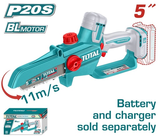 [FH39093] Podadora Motosierra a Bateria 20V 12CM (5 Pulg) - sin Bat - TGSLI2056 - Total