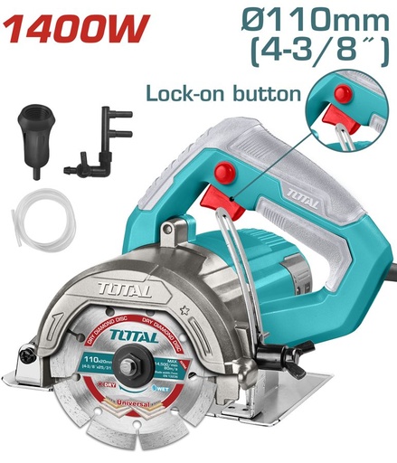 [FH39106] Cortadora de Marmol 1400W 110MM - TS3141106 - Total