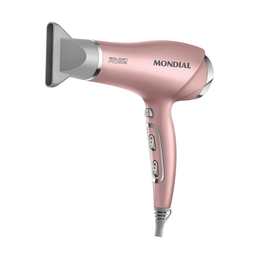 [HB39164] SECADOR DE CABELOS GOLDEN ROSE - 2000W  MONDIAL