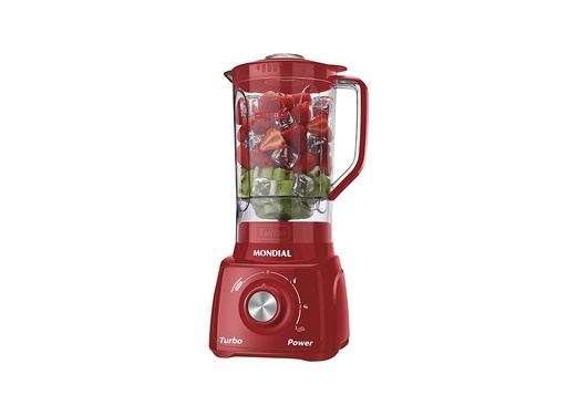 [HC39222] LICUADORA TURBO POWER - RED 3 VELOCIDADES - 2,2L HECHO EN BRASIL  MONDIAL