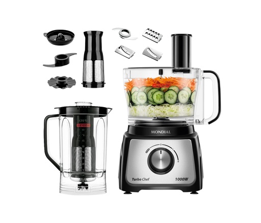[HC39228] MULTIPROCESSADOR 9 EN 1 TURBO CHEF - 1000W  MONDIAL