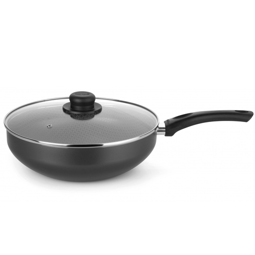 [HC39292] WOK SARTEN 28 C/TAPA LINEA: GOURMET  MONDIAL